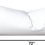 Pillowflex Synthetic Down Pillow Insert - 20x72 Down Alternative, Ultra Soft Body Pillow, Large King Body Bed Sleeping Pillow - 1 Decorative Pillow Form