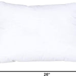 Pillowflex Synthetic Down Pillow Insert - 14x26 Down Alternative Pillow, Ultra Soft, Large Rectangle, Lumbar, Travel, Neck, Sleeping Pillow - 1 Decorative Pillow Form