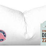 Pillowflex Synthetic Down Pillow Insert - 22x38 Down Alternative Pillow, Ultra Soft Oversized King Bed Sleeping Pillow, Large Rectangle Sham - 1 Decorative Pillow Form