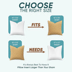 Pillowflex Synthetic Down Alternative Pillow Inserts for Shams - Comfy Pillows for Sleeping, Perfect Pillow & Best Sleeping Pillows, Handmade Down Alternative Throw Pillow Inserts - (17x17 Set of 2)