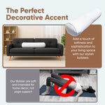 Pillowflex Bolster Pillow - 6 Inch - Plush Polyester-Filled Insert for Decorative Shams - Odorless, Lint and Dust-Free Polyester Filling, No Lumps, Poly-Cotton Shell for Decorative Shams (White, Round)