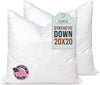 Pillowflex Synthetic Down Alternative Pillow Inserts for Shams - Comfy Pillows for Sleeping, Perfect Pillow & Best Sleeping Pillows, Handmade Down Alternative Throw Pillow Inserts - (20x20 Set of 2)