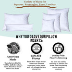Pillowflex Bolster Pillow 10 Inch - White Round Soft Roll Pillow with Plush Polyester Filling, Comes in a Poly-Cotton Shell, Odorless, Lint, and Dust-Free, No Lumps Stuffing for Pillows