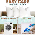 Pillowflex Synthetic Down Alternative Pillow Inserts for Shams - Comfy Pillows for Sleeping, Perfect Pillow & Best Sleeping Pillows, Handmade Down Alternative Throw Pillow Inserts - (26x26 Set of 2)