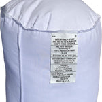 Pillowflex Bolster Pillow 10 Inch - White Round Soft Roll Pillow with Plush Polyester Filling, Comes in a Poly-Cotton Shell, Odorless, Lint, and Dust-Free, No Lumps Stuffing for Pillows