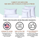 Pillowflex Synthetic Down Pillow Insert - 14x38 Down Alternative Pillow, Ultra Soft, Large Rectangle Body Sleeping Pillow, Lumbar, Long, Back - 1 Decorative Pillow Form