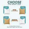 Pillowflex Synthetic Down Alternative Pillow Inserts for Shams - Comfy Pillows for Sleeping, Perfect Pillow & Best Sleeping Pillows, Handmade Down Alternative Throw Pillow Inserts - (24x24 Set of 2)