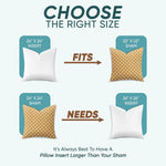 Pillowflex Synthetic Down Pillow Insert - 24x24 Down Alternative, Large Euro Pillow, Square Ultra Soft Throw, Euro Bed Sham - 1 Decorative Form