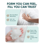 Pillowflex Synthetic Down Pillow Insert - 30x30 Down Alternative, Ultra Soft Oversized Square European Throw Pillow, Couch Euro Sham, Bed - 1 Decorative Form