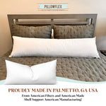Pillowflex Synthetic Down Pillow Insert - 20x72 Down Alternative, Ultra Soft Body Pillow, Large King Body Bed Sleeping Pillow - 1 Decorative Pillow Form