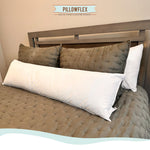 Pillowflex Synthetic Down Pillow Insert - 14x48 Down Alternative Pillow, Ultra Soft, Large Rectangle Body Sleeping Pillow, Lumbar, Long, Back - 1 Decorative Pillow Form