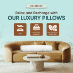 Pillowflex Bolster Pillow 9 Inch - Round Roll Pillow Bolster Insert, Plush Polyester-Filled Insert for Decorative Shams, Odorless, Lint and Dust-Free Polyester Filling, No Lumps - (White)