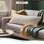 Pillowflex Synthetic Down Pillow Insert - 20x60 Down Alternative, Ultra Soft Body Pillow, Large Queen Body Bed Sleeping Pillow - 1 Decorative Pillow Form