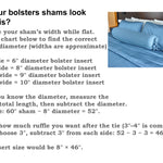 Pillowflex Bolster Pillow 8 Inch - Round Roll Pillow Bolster Insert, Plush Polyester-Filled Insert for Decorative Shams, Odorless, Lint and Dust-Free Polyester Filling, No Lumps - (White)