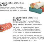 Pillowflex Bolster Pillow 9 Inch - Round Roll Pillow Bolster Insert, Plush Polyester-Filled Insert for Decorative Shams, Odorless, Lint and Dust-Free Polyester Filling, No Lumps - (White)