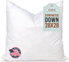 Pillowflex 28x28 down alternative euro pillow insert for large square shams